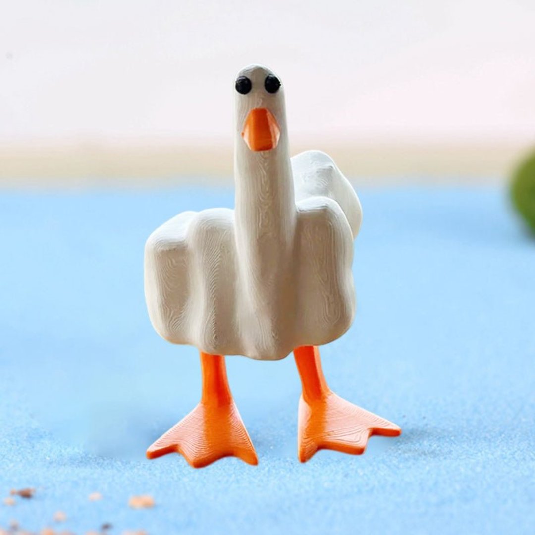 Avelena | Quack Rebel Enten Ornament Skulptur