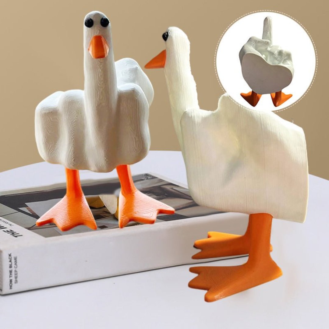 Avelena | Quack Rebel Enten Ornament Skulptur