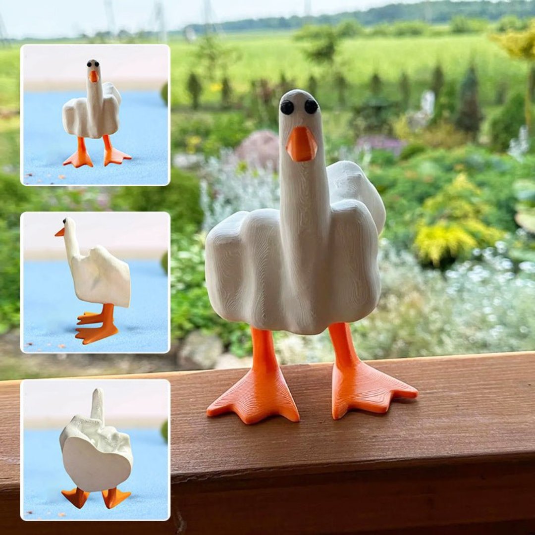Avelena | Quack Rebel Enten Ornament Skulptur