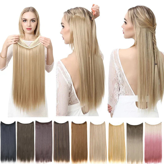 Avelena | SeidigeSträhnen Natürliche Glam Transformation Haarverlängerungen