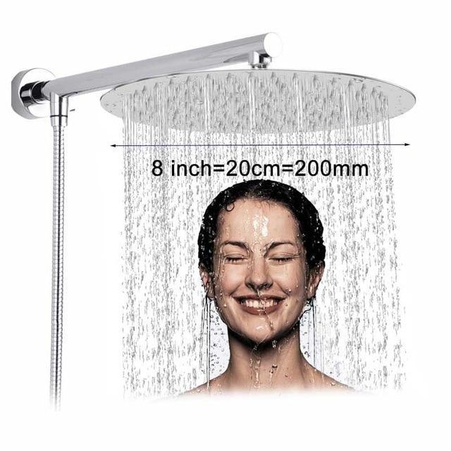 Avelena | RainSpa Wandmontierte Regenfall-Ultraschmaldusche | Luxuriöser Komfort | Modernes Design