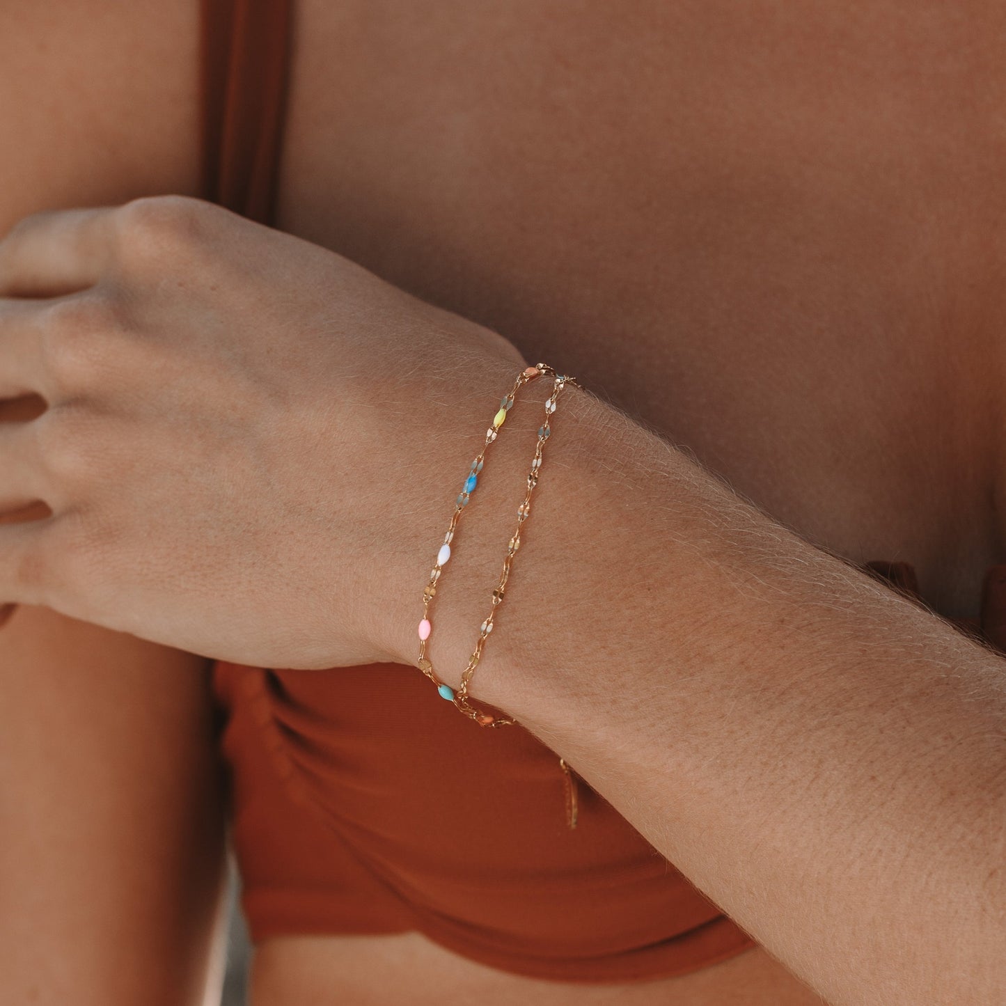 Avelena | Charmante Regenbogen Zarte Armband