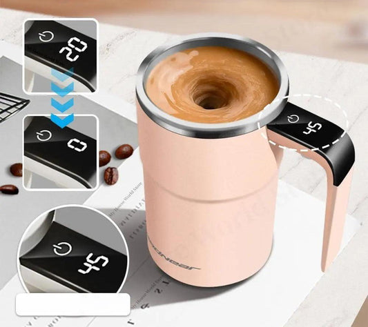 Avelena | StirEase | Automatischer Kaffeebecher – Ideal für Büro und Reise