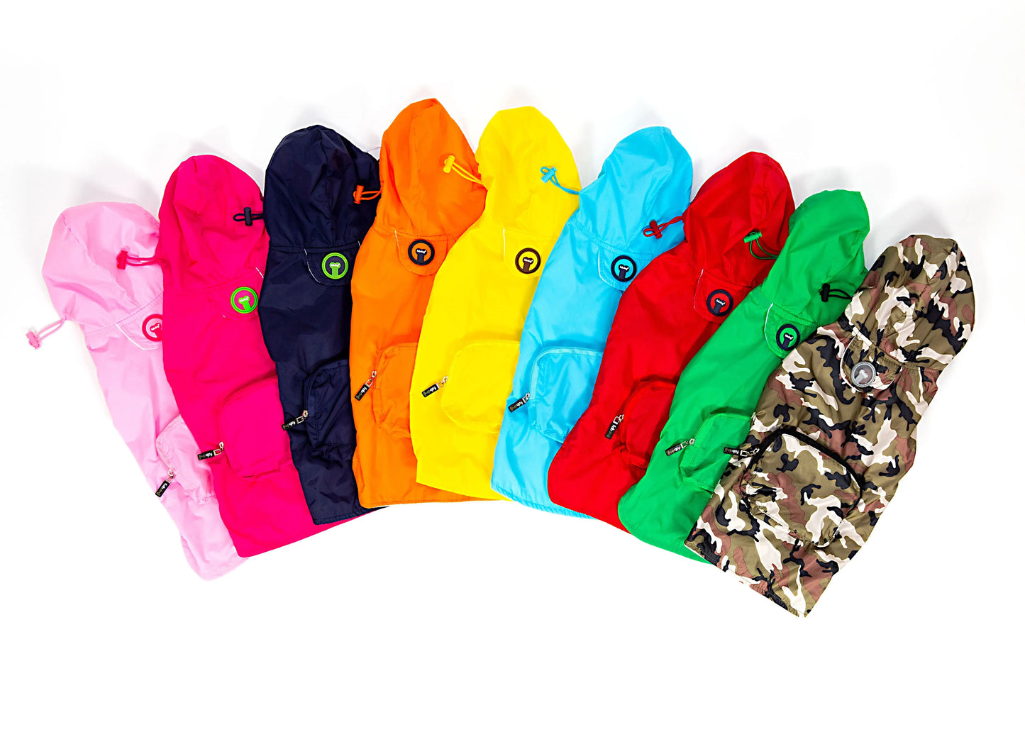 Avelena | Regenjacke für Hunde Faltbar Camouflage