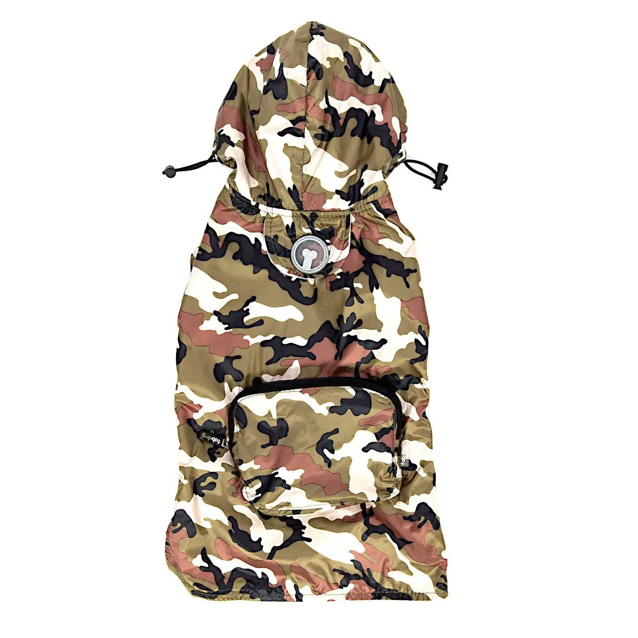 Avelena | Regenjacke für Hunde Faltbar Camouflage