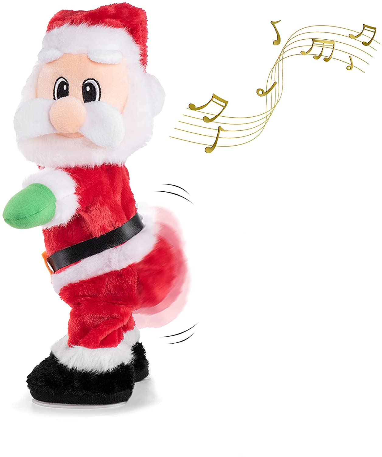 Avelena | Elektrische Weihnachtsmann Dekorationsspielzeuge
