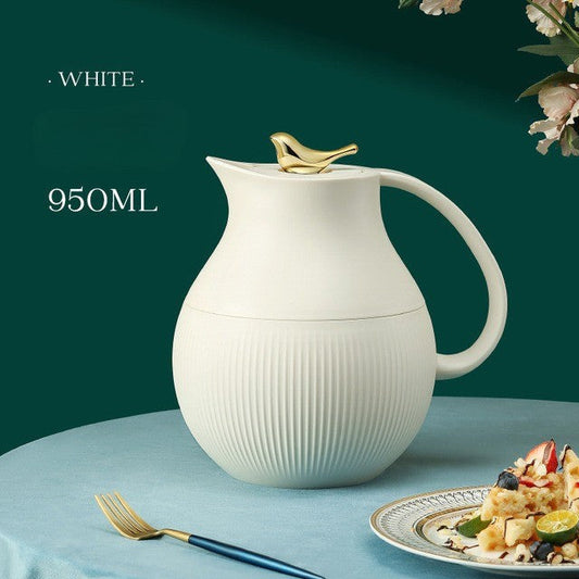 Avelena | ThermoMax | Große Minimalistische Isolierte Edelstahlflasche – Doppelwandige Thermoskanne