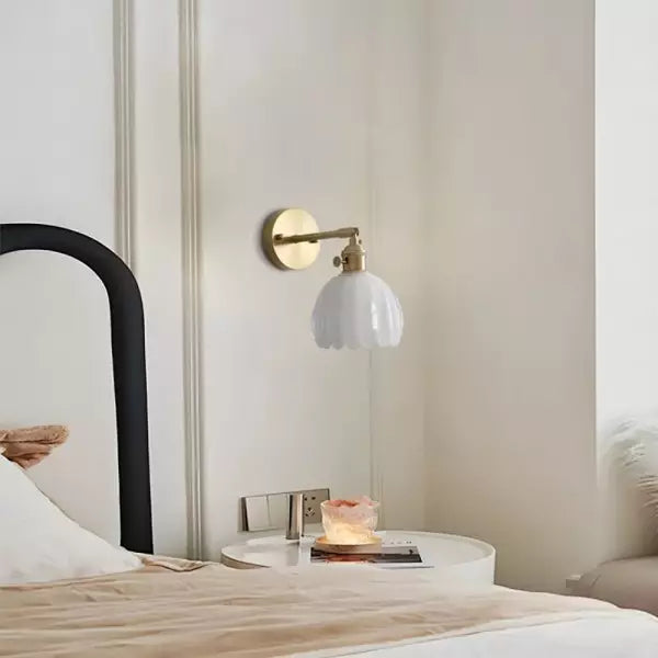 Avelena | Frendorf Blumen Knospe Tulpe Glas Wandleuchte