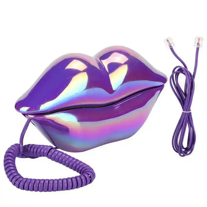 Avelena | Retro Lip Telefon: Flocked Sexy Telefon, einzigartiges Wohnkultur Geschenk