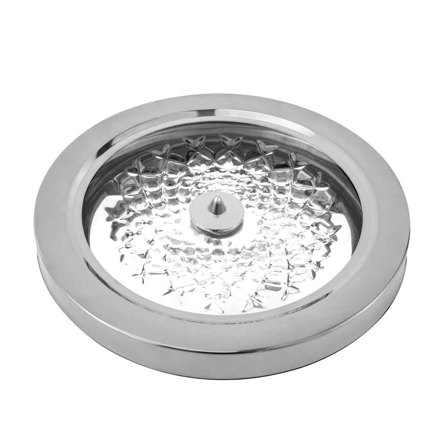 Avelena | Drehender Kristallglas Rotwein Dekanter mit Edelstahlbasis