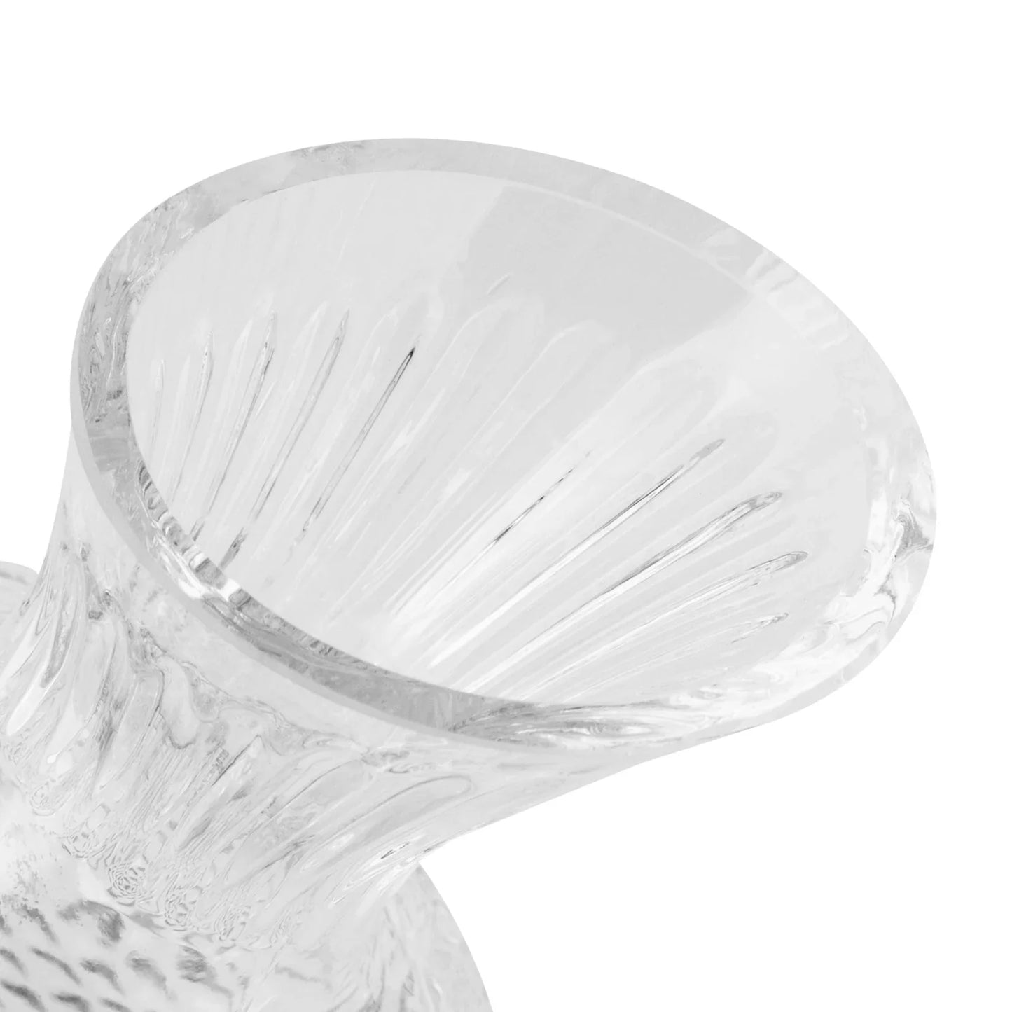 Avelena | Drehender Kristallglas Rotwein Dekanter mit Edelstahlbasis