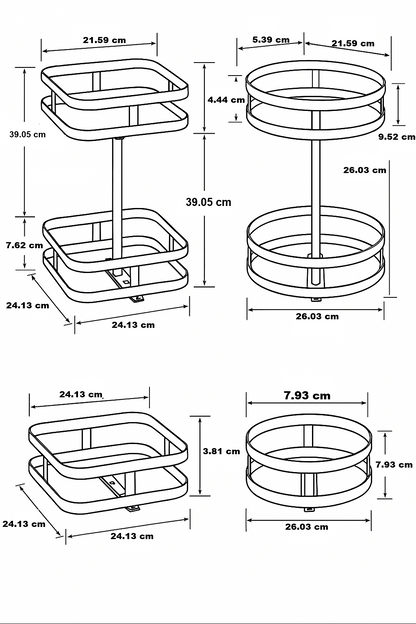 Avelena | Drehbares Lagerregal - TwistRack 360°