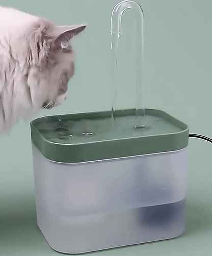 Avelena | Ultra-leise Haustier-Wasserbrunnen mit intelligenter Filtration - 1,5 l Edelstahl