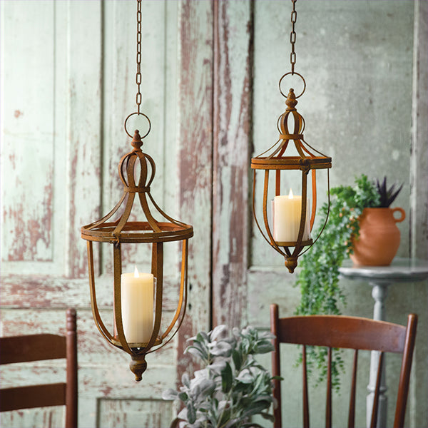 Avelena | Rustikale Finial Pendelleuchten, Set mit 2