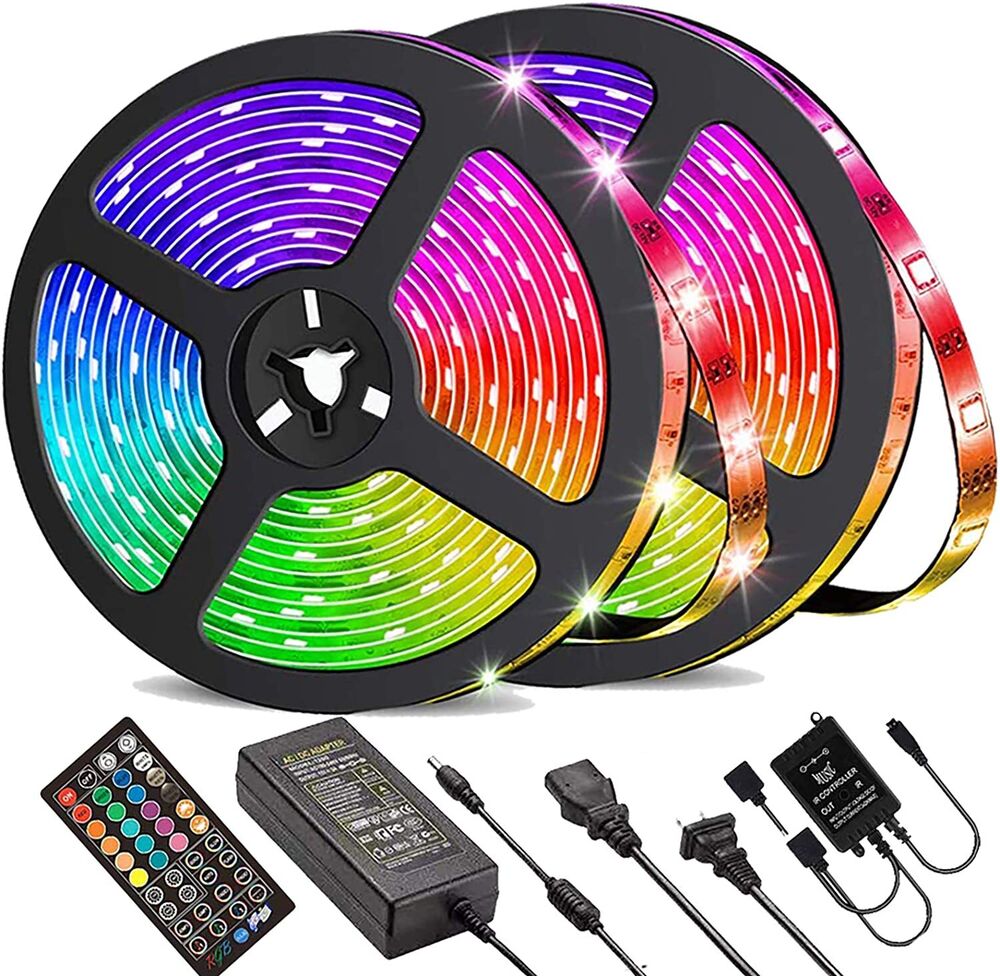 Avelena | LED-Lichtstreifen, 30 m, 15 m, Musiksynchronisation, Bluetooth, 5050, RGB-Raumlicht mit Fernbedienung