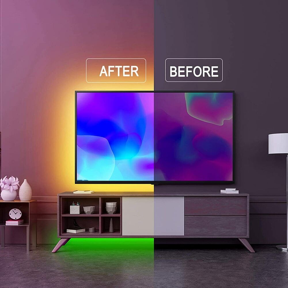 Avelena | LED-Lichtstreifen, 30 m, 15 m, Musiksynchronisation, Bluetooth, 5050, RGB-Raumlicht mit Fernbedienung