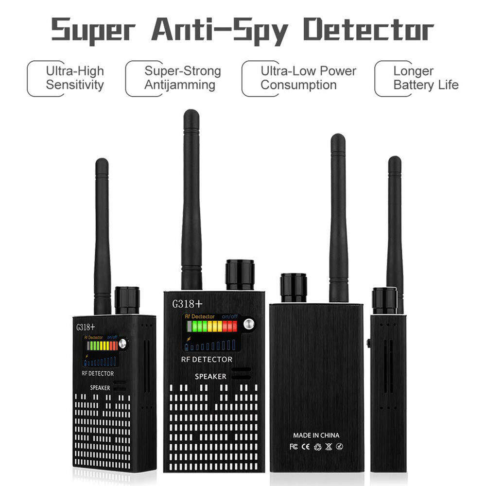 Avelena | Spionagesignal-Wanzendetektor, HF-Detektor, versteckte Kamera, Laserlinse, GSM-GPS-Gerätefinder