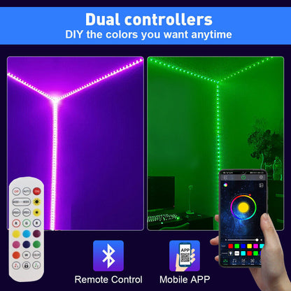 Avelena | LED-Lichtstreifen, 30 m, 15 m, Musiksynchronisation, Bluetooth, 5050, RGB-Raumlicht mit Fernbedienung