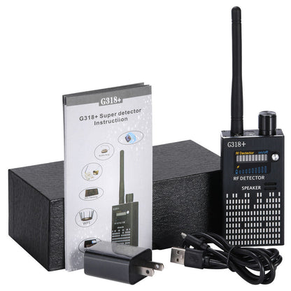 Avelena | Spionagesignal-Wanzendetektor, HF-Detektor, versteckte Kamera, Laserlinse, GSM-GPS-Gerätefinder