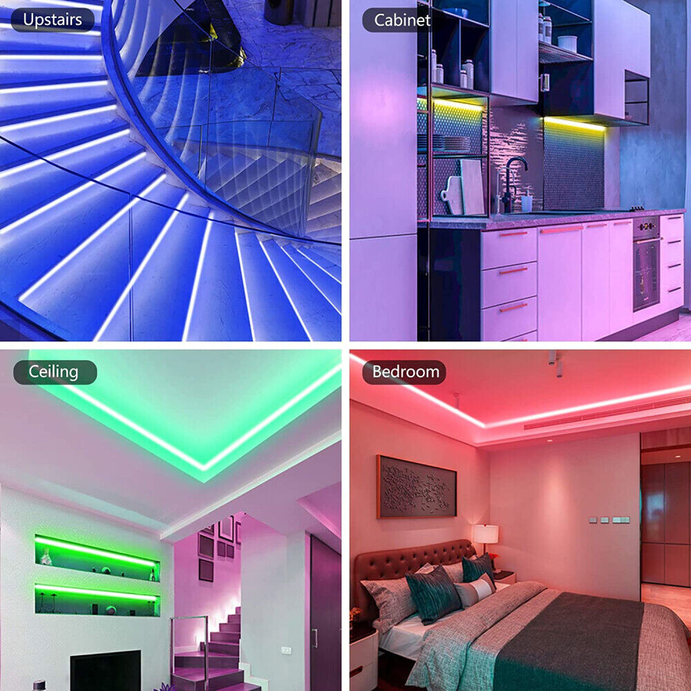 Avelena | LED-Lichtstreifen, 30 m, 15 m, Musiksynchronisation, Bluetooth, 5050, RGB-Raumlicht mit Fernbedienung