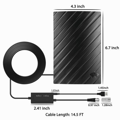 Avelena | Große Reichweite für den Innenbereich, Hdtv 4K digitale Antenne, 600 Meilen