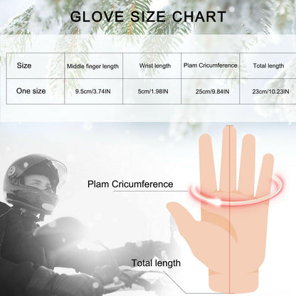 Avelena | -30℃ Wasserdichte, warme Skihandschuhe aus Leder für den Winter | Touchscreen-kompatibel