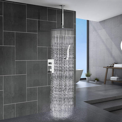 Avelena | RainSpa Wandmontierte Regenfall-Ultraschmaldusche | Luxuriöser Komfort | Modernes Design