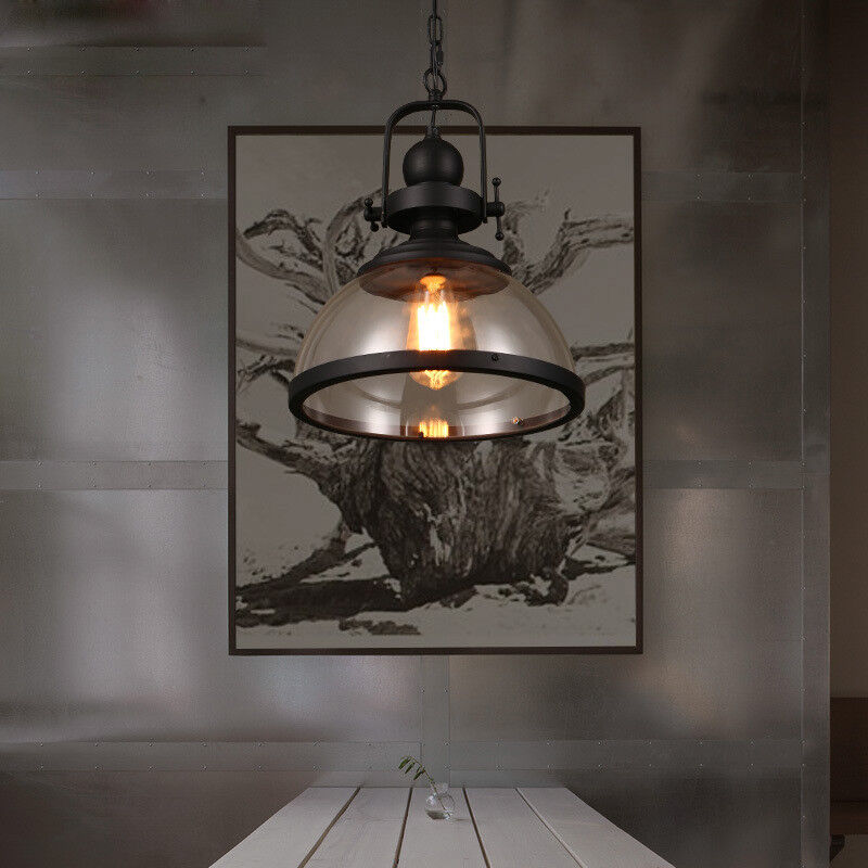 Avelena | Antike Glas Eisen Retro Industrie Kronleuchter Hängende Deckenleuchten