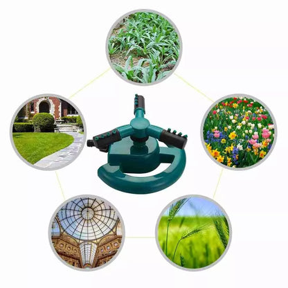 Avelena | Verstellbarer Garten Sprinkler – Effiziente Rasenbewässerung mit 360° Sprühfunktion