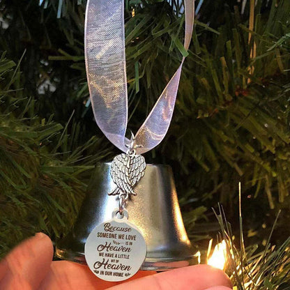 Avelena | 🎄Weihnachtsbaum-Gedenkornamente Engel Flügel Glockenanhänger hängende Dekoration