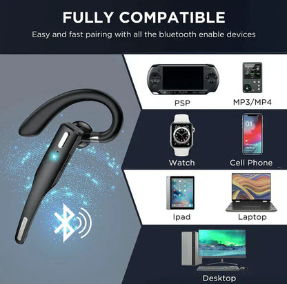 Avelena | Trucker Dual Mic Drahtloses Bluetooth 5.1 Noise Cancelling Headset/Ohrenhörer