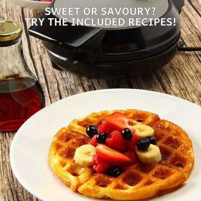 Avelena | Deep-Fill Waffelmaker | Antihaft, Einstellbare Temperatur & Kompaktes Design für hausgemachte Belgische Waffeln