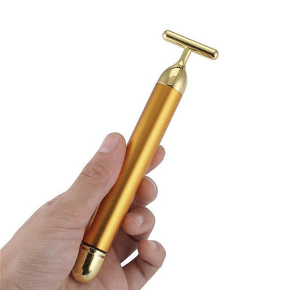 Avelena | Energy 24K Gold T Beauty Bar Gesichtsroller-Massagegerät