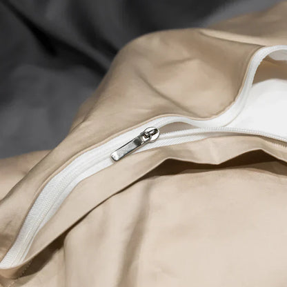 Avelena | Satin Baumwolle Besticktes Bettwäsche-Set - Luxora