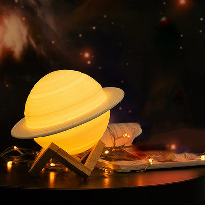 Avelena | Lampe - SaturnGlow - Planetarisches Design - Einstellbare Beleuchtung
