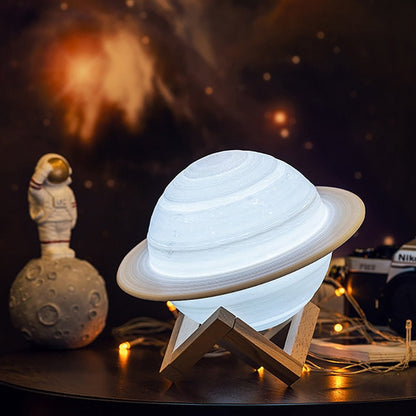 Avelena | Lampe - SaturnGlow - Planetarisches Design - Einstellbare Beleuchtung