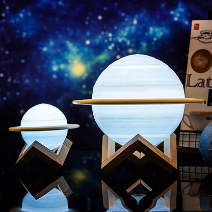 Avelena | Lampe - SaturnGlow - Planetarisches Design - Einstellbare Beleuchtung