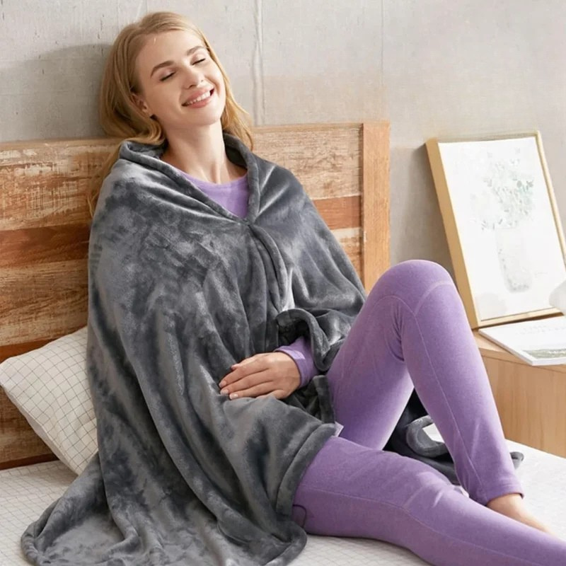 Avelena | Weicher Korallen-Velours Tragbarer Heißer Schal