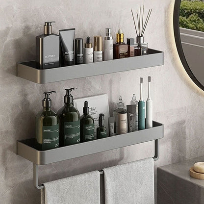Avelena | Zeitgenössische, elegante Badezimmerregale in Grau