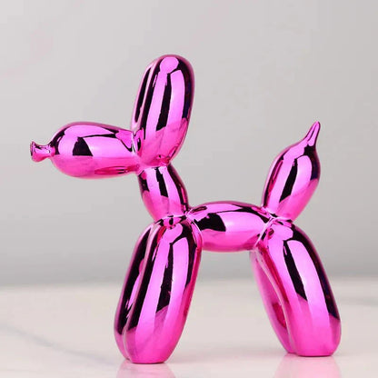 Avelena | Wohnzimmer-Dekoration „Ballonhund“ aus glänzendem Kunstharz