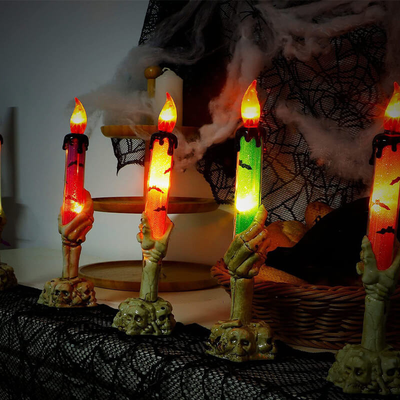Avelena | Best Gift*Solar Light Halloween Ghost Hand Candle Outdoor Floor Lamp