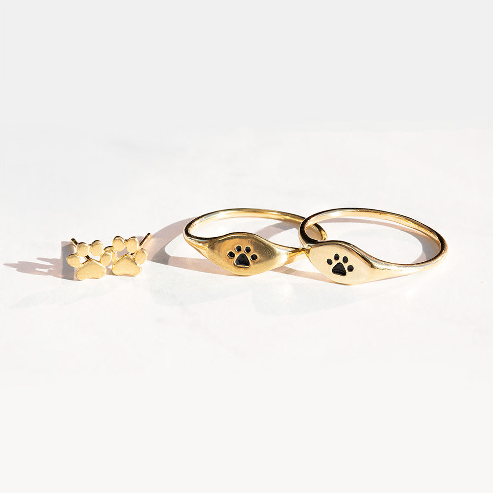 Avelena | Pfoten Signet Ring