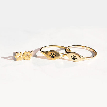 Avelena | Pfoten Signet Ring