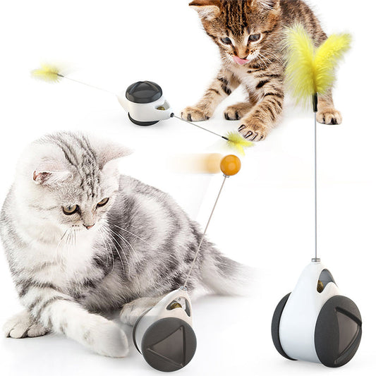 Avelena | Schwingendes Katzenspielzeug mit Rädern