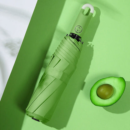 Avelena | Dreifach selbstöffnender und zurückziehbarer Regenschirm mit Schnalle