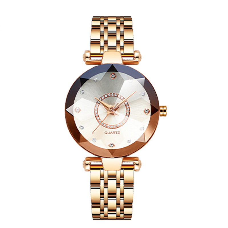 Avelena | Sternen Diamant Zifferblatt Damen Wasserdichte Uhr