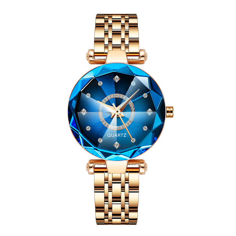Avelena | Diamant Zifferblatt Damen Wasserdichte Uhr