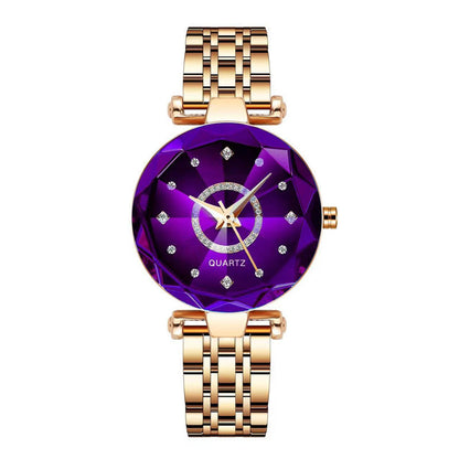 Avelena | Diamant Zifferblatt Damen Wasserdichte Uhr