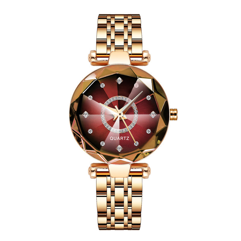 Avelena | Diamant Zifferblatt Damen Wasserdichte Uhr