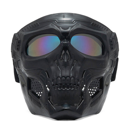 Avelena | Radfahren Harley Goggles Totenkopfmaske
